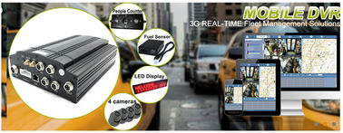 3G รถยนต์ SD บันทึกวิดีโอดิจิตอลกล้องปลุก / 4 ช่อง HDD MDVR