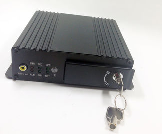 4CH 720P ยานพาหนะ DVR มือถือ GPS ติดตามการตรวจสอบ 3G เรียลไทม์เข้ากันได้ AHD และกล้องอนาล็อก
