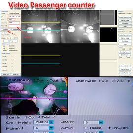 4CH วิดีโอสด gprs gps ผู้โดยสารระบบนับรถบัสที่มี gps wifi ปลุก