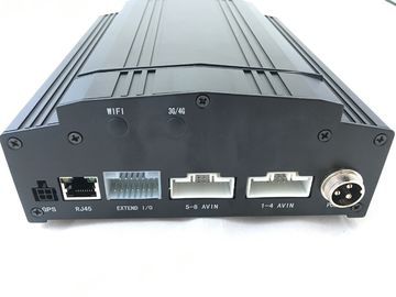 ยานพาหนะ MDVR D1 H.264 HDD 4G ระบบรักษาความปลอดภัย dvr 8 ช่อง GPS