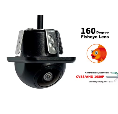 กล้องสํารองด้านหลัง CVBS AHD 720P 1080P ตาปลา กล้องจดหมายลับรถ