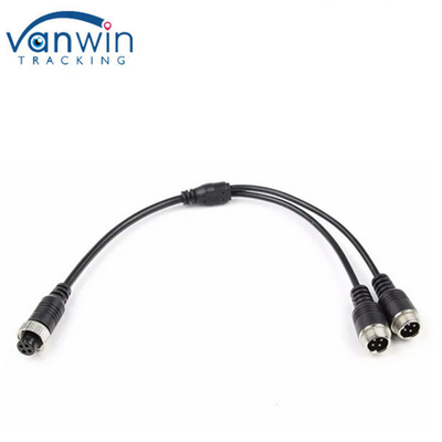 M12 4Pin Cable Adapter for CCTV Camera Connector สายแยก Y สตรีต่อชาย / สตรี