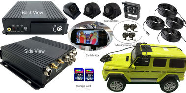 4 Channel Car DVR GPS Dual SD Card Storage Local Playback รูปแบบ H.264
