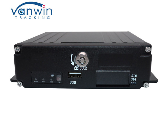 4 ช่อง 1080P เครื่องบันทึกวิดีโอ SD DVR GPS 4G WIFI พร้อมพอร์ต USB VGA