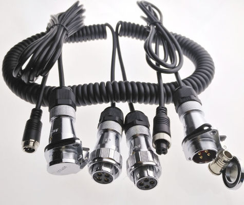 ปรับแต่ง DVR อุปกรณ์เสริม M12 4pin หญิง / เพศชายไปยัง RCA / BNC DC Connector / Adapter Cables