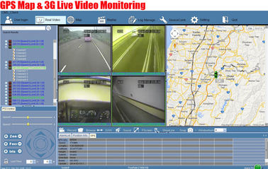 4CH 4G GPS วิดีโอเรียลไทม์รถยนต์ MDVR สำหรับยานพาหนะที่มีสัญญาณเตือน GSM มืออาชีพ
