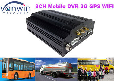 รถยนต์ 3G HDD กล้องวงจรปิด 8 ช่อง DVR เคลื่อนที่เต็ม D1 เครื่องบันทึกวิดีโอดิจิตอล