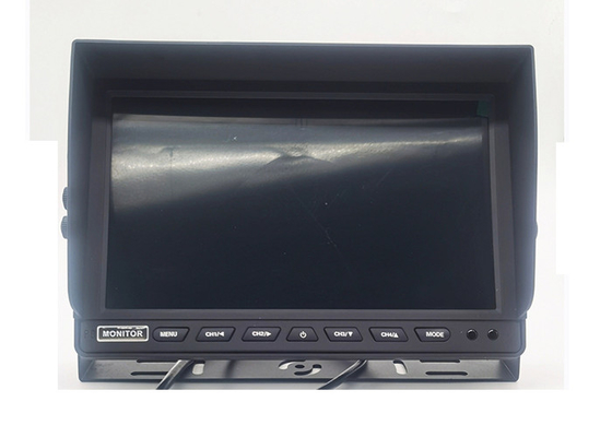 4 ช่อง Heavy Duty DVR AHD TFT Car Monitor แยกหน้าจอสำหรับรถบรรทุกรถตู้