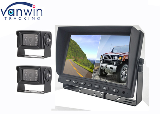 7' 9' 10' 2 Splits AHD Car Display TFT Car Monitor สําหรับการบันทึกวีดีโอ 2 ช่อง
