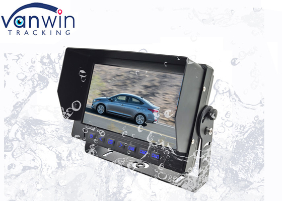 IP69 รถกันน้ํา TFT รถจอด้วย 3 ช่อง Video Inputs 7 นิ้ว