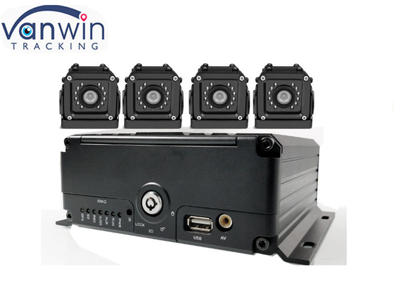 4ch 4G GPS WIFI H.265 HDD เครื่องบันทึกรถยนต์มือถือ