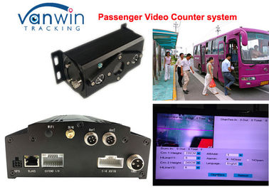 4CH คนวิดีโอเคาน์เตอร์ HD DVR มือถือ / HDD การจัดการรถบัสรถระบบบันทึกภาพ