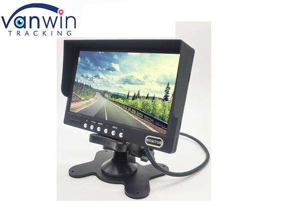 ยานพาหนะขนาด 7 นิ้วบน Dash Backup Monitor Digital TFT LCD 2 อินพุตวิดีโอสำหรับกล้อง Mdvr