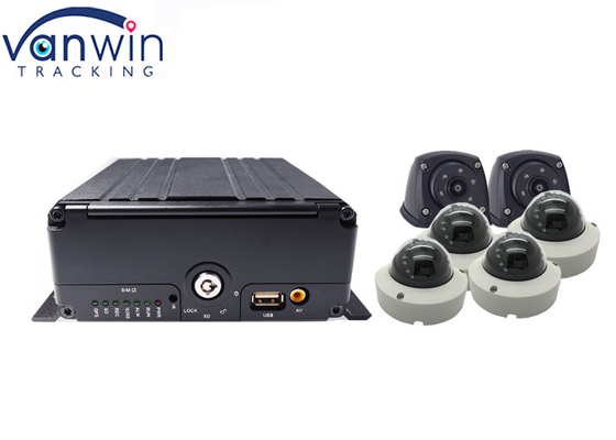 4G Live Video 6CH HDD ยานพาหนะกล้องวงจรปิด dvr อุปกรณ์ติดตาม GPS