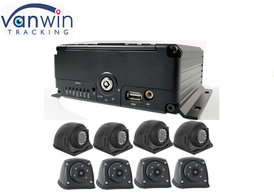 8CH HDD SSD SD Cardรถ dvr พร้อม GPS 4G WIFI Alarm