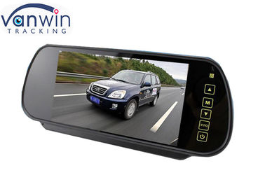 จอภาพสี 7 &quot;TFT LCD สำหรับรถยนต์กระจกมองหลังสำหรับรถยนต์รถตู้และรถบรรทุก