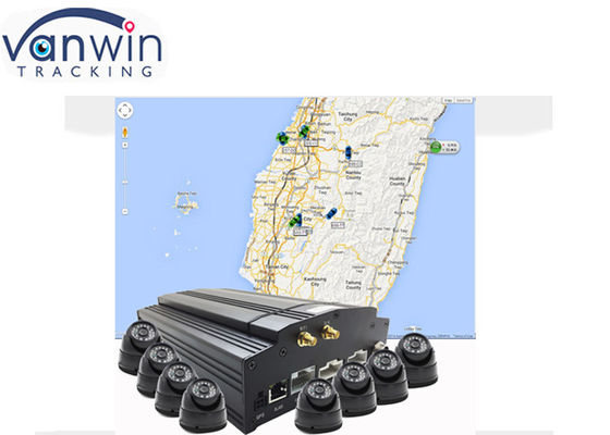 8 ช่อง Mobile DVR พร้อม 3G 4G GPS และรองรับฮาร์ดดิสก์ 2TB สำหรับการเฝ้าระวัง CCTV ในยานพาหนะ