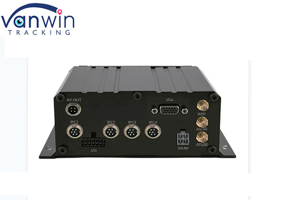 1080P MNVR GPS Tracking 4 Channel network mobile dvr สําหรับการจัดการรถยนต์