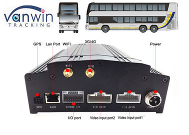 8 ช่องทางรถการรักษาความปลอดภัยบันทึก dvr ในตัว 3G / 4G / WIFI / G-Sensor DVR ระบบสำหรับรถบัส