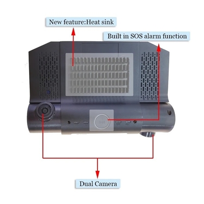 4G wifi 1080p TF การ์ดแคมคอร์เดอร์ด้วย GPS 2ch ahd mdvr กล้อง 1080p สําหรับรถยนต์
