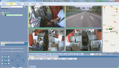 4 channel 12V 24V HD Video Recorder MDVR พร้อมระบบตรวจสอบความเมื่อยล้าของคนขับ