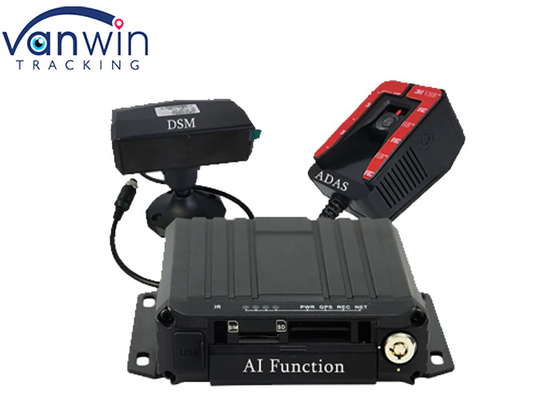 4 ช่อง 1080P รถยนต์ GPS 4G WIFI AI BSD DSM ADAS MDVR สําหรับรถบัส