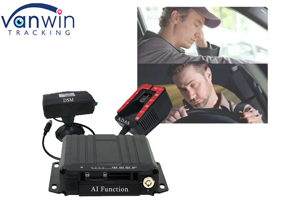 4 ช่อง 1080P รถยนต์ GPS 4G WIFI AI BSD DSM ADAS MDVR สําหรับรถบัส