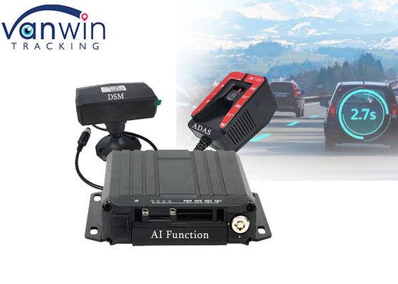 4 ช่อง 1080P รถยนต์ GPS 4G WIFI AI BSD DSM ADAS MDVR สําหรับรถบัส