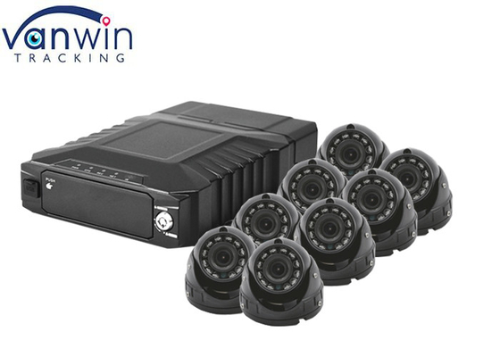 1080p Hybrid Mnvr 12 ช่องมือถือ ip dvr วิดีโอเฝ้าระวังรถไฟ Digital MDVR