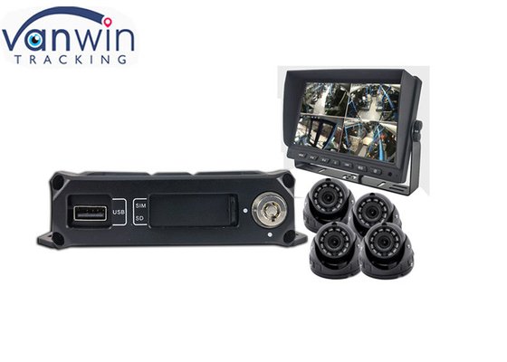 720p AHD 1080P 4G GPS 4CH ระบบ dvr มือถือสําหรับรถบรรทุก