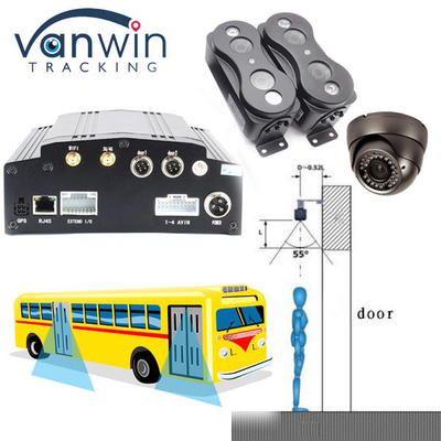 ระบบนับผู้โดยสารอัตโนมัติ พร้อมกล้อง CCTV DVR มือถือสําหรับรถบัส