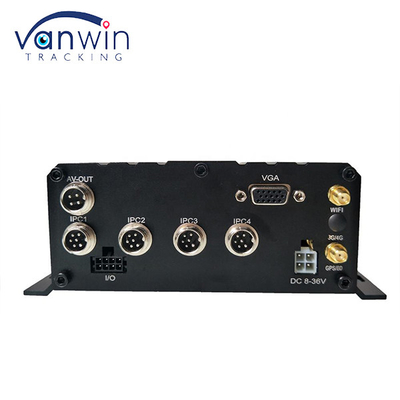 H.265 8CH 1080P แฮร์ดดิสก์ MNVR สําหรับรถบรรทุก รถบัสรีโมท 4G GPS WiFi การติดตามเครือข่ายรถยนต์