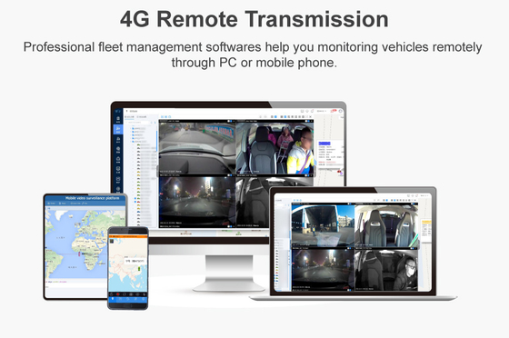 2CH แพลตฟอร์มฟรี แดชแคม DVR มอบิล 4G GPS MDVR กับมุมตั้ง 180 องศา
