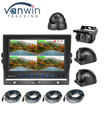 9inch AHD Car HD Screen Bus Security Ahd 960P Quad View Car Monitor สําหรับรถบรรทุก