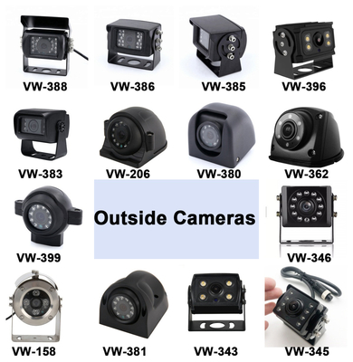 ขายร้อน 9 นิ้ว 1024 * 600 AHD Quad Display รถบรรทุก ระบบกล้องวงจรปิดด้วยฟังก์ชันบันทึก