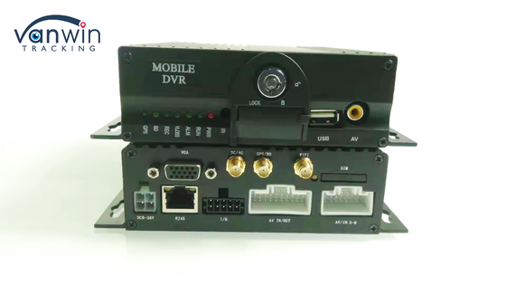 AI 8 ช่อง 1080P 512G Dual SD Card Car MDVR Camera System With ADAS DMS การขับรถที่เหนื่อยล้า การตรวจสอบฟังก์ชัน DVR มือถือ