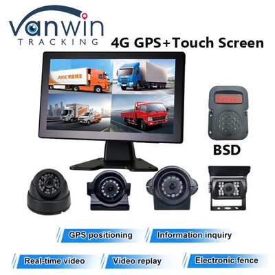 เครื่องบันทึกการ์ด SD ที่ติดรถยนต์ 4G All-In-One Machine พร้อมการติดตาม 4 ช่องทาง และการตั้งตําแหน่ง GPS