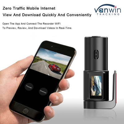 ADAS HD ภาพกลางคืน การติดตามที่จอดรถ อินเตอร์เน็ตมือถือ WIFI ซ่อน 360 ° 1 นิ้ว การขับรถบันทึก