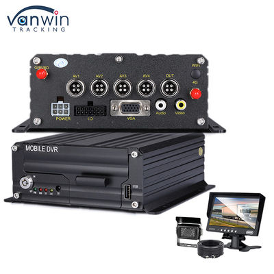 รถยนต์ 1080P H.265 4CH SD Car Mobile DVR Dash Cam Recorder
