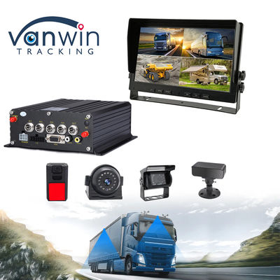 รถยนต์ 1080P H.265 4CH SD Car Mobile DVR Dash Cam Recorder