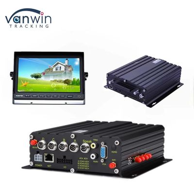 H.265 4CH HD Vehicle Mobile DVR 1080P AI Car Recorder With Alarm Input อัตราการบันทึกความเร็ว