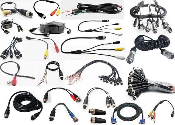 DVR อุปกรณ์เสริมสายการบิน สายขยาย 5M ชายไปยังหญิง สายกล้องสํารอง 4-pin