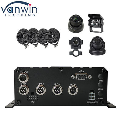 HD 1080P H.264 4 ช่อง โทรศัพท์มือถือ DVR GPS WIFI รถยนต์ รถบัส รถบันทึก