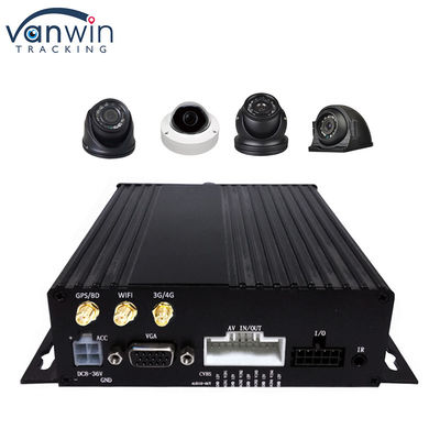 GPS 1080P HD 4CH มือถือ DVR SD Card Samrt WIFI รถบัส รถบันทึกวิดีโอดิจิตอล