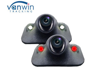 มินิ 360 องศาการหมุนกล้องที่ซ่อนอยู่ 2 LED ความช่วยเหลือที่จอดรถกล้องด้านหน้ามุมมองด้านข้างกล้อง