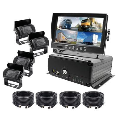 รถยนต์ Black Box Camera รถยนต์ DVR SIM SD Card รถบรรทุก เครื่องบันทึกรถยนต์ MDVR กล้องหน้าและหลังที่ใช้สําหรับรถบัส Box