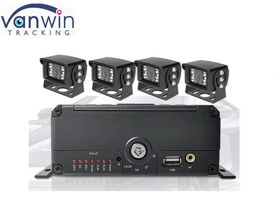การ์ดจองรถ AHD 1080P 4CH แฮร์ดไดรฟ์ มือถือ DVR มอนิเตอร์วีดีโอความละเอียดสูง