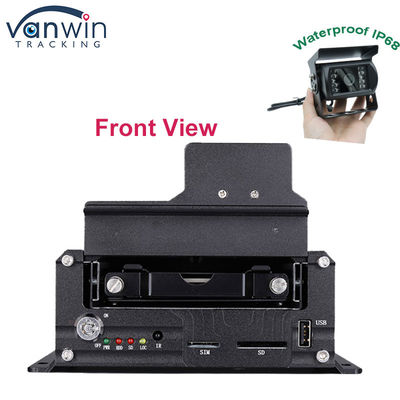 1080P H265 DUAL SD Card 8 Channel Mobile DVR กับ HDD Max 2TB สําหรับรถแท็กซี่ รถกระบะ