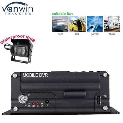 1080P H265 DUAL SD Card 8 Channel Mobile DVR กับ HDD Max 2TB สําหรับรถแท็กซี่ รถกระบะ