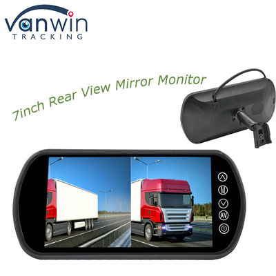 7 นิ้ว AHD Private Mold 1080P กระจกมองหลังจอภาพ TFT Car Monitor